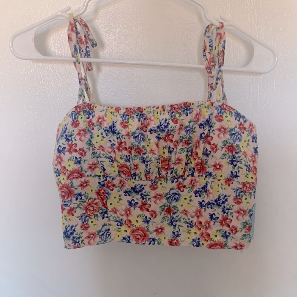Floral crop top